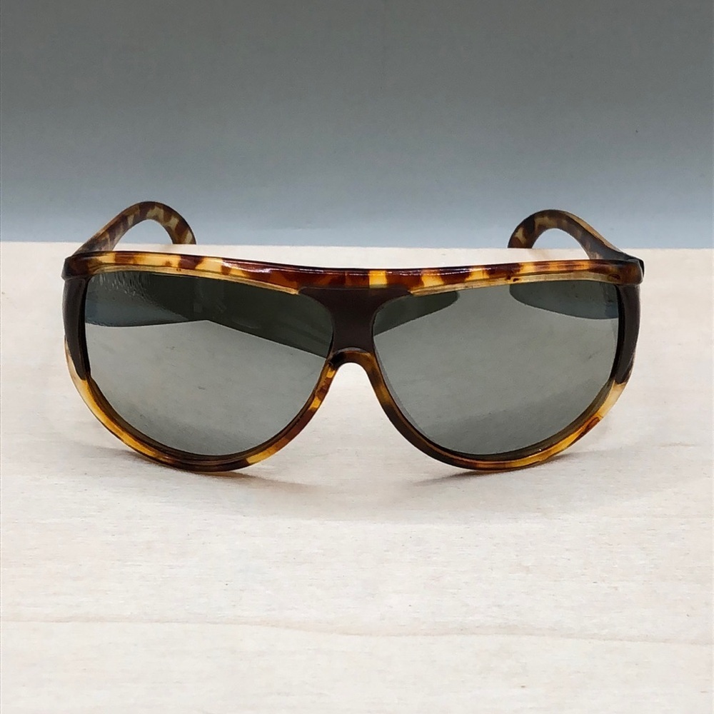 Vintage Opti Ray Pilot Aviator driving Sunglasses Mirrored Tortoise 80's Unisex